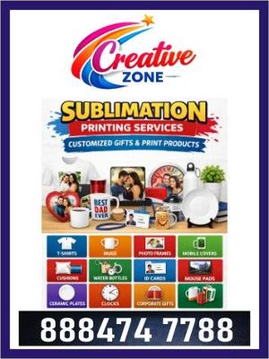 Printing Services for Mugs, Keychains, T-Shirts Available at Creative Zone